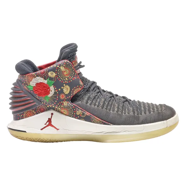 AIR JORDAN High Top Trainers Black Synthetic Mens UK 8