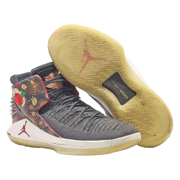 AIR JORDAN High Top Trainers Black Synthetic Mens UK 8