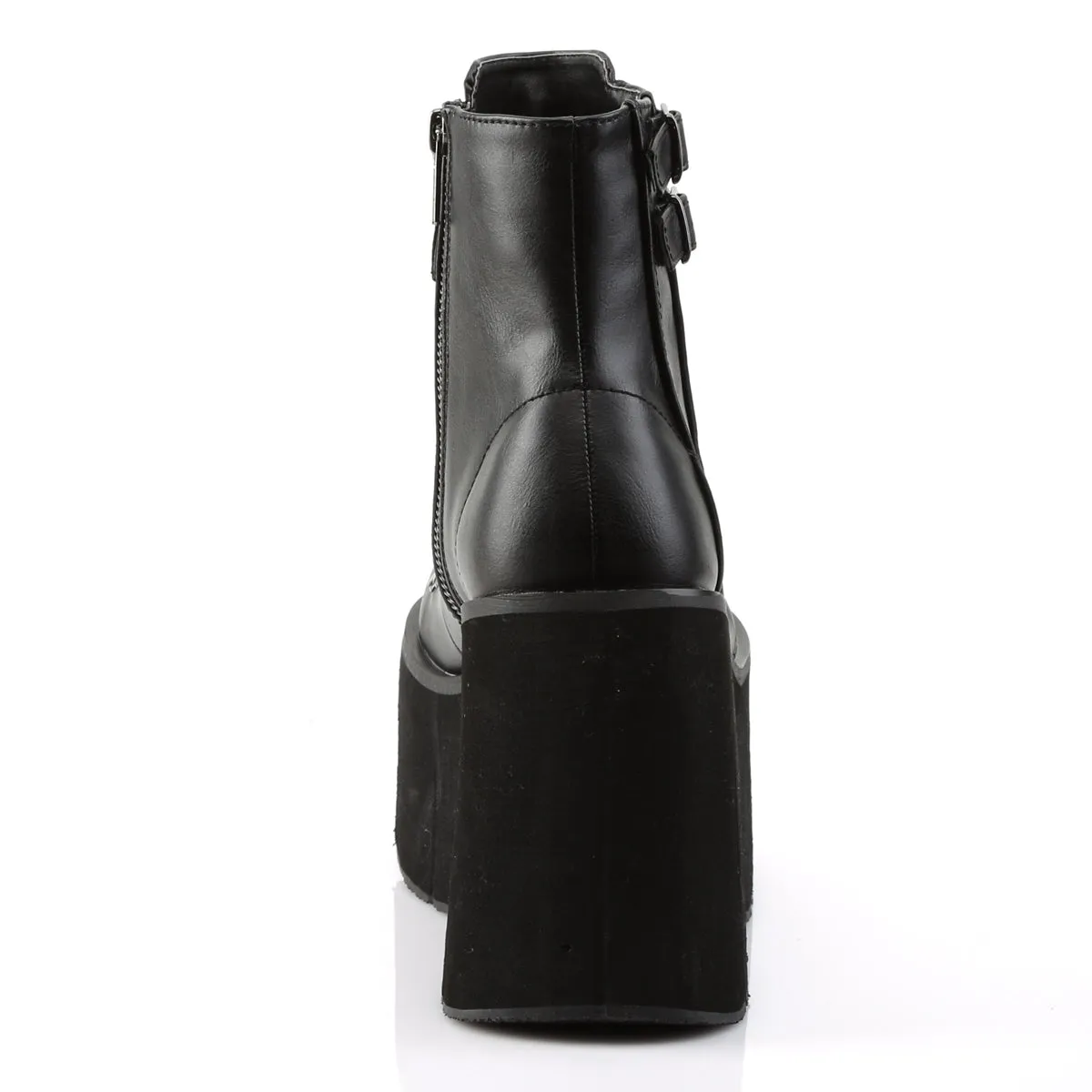KERA-21 DemoniaCult Black Vegan Leather Sexy Women's Ankle Boots (Alternative Footwear)