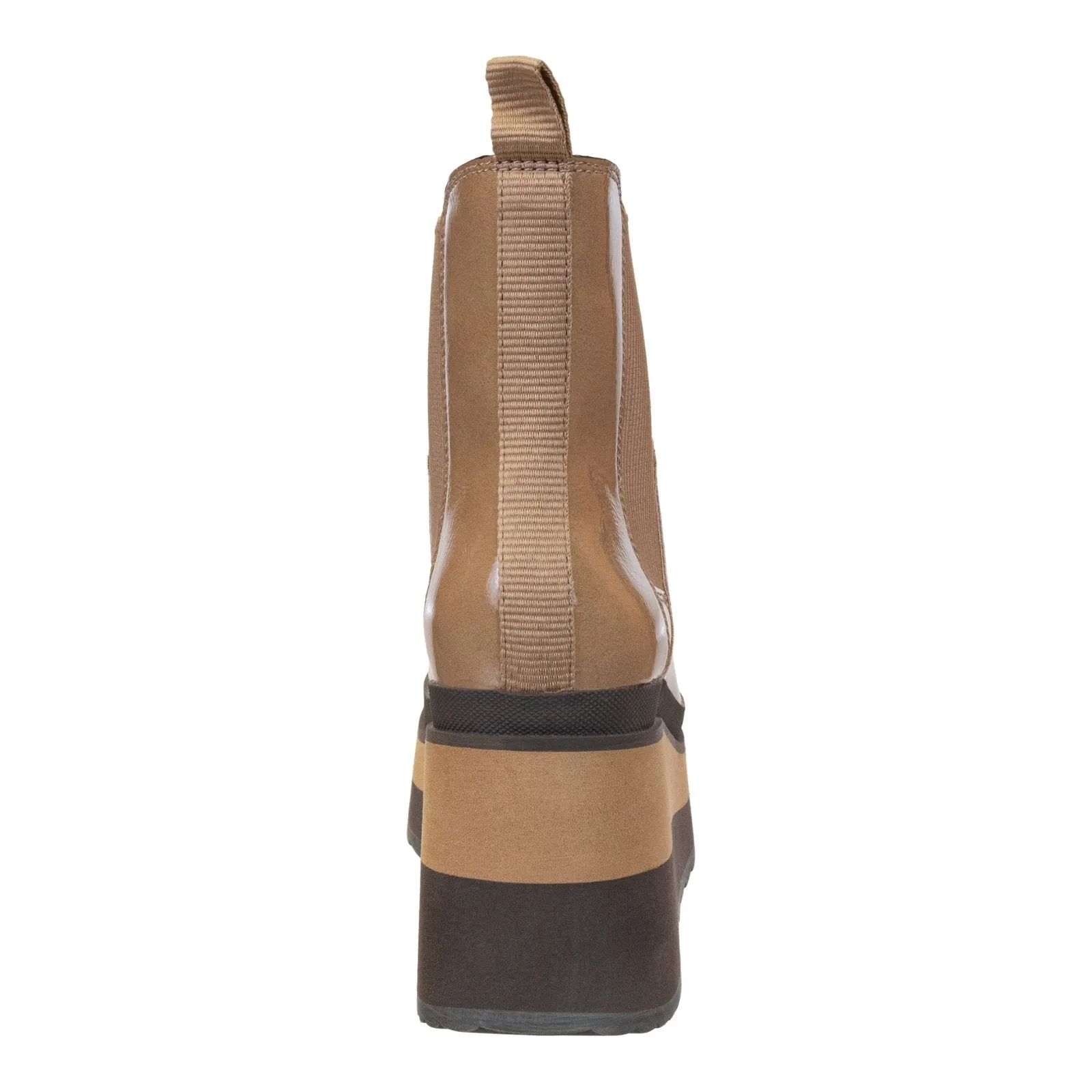 NAKED FEET: GUILD in BEIGE Platform Chelsea Boots