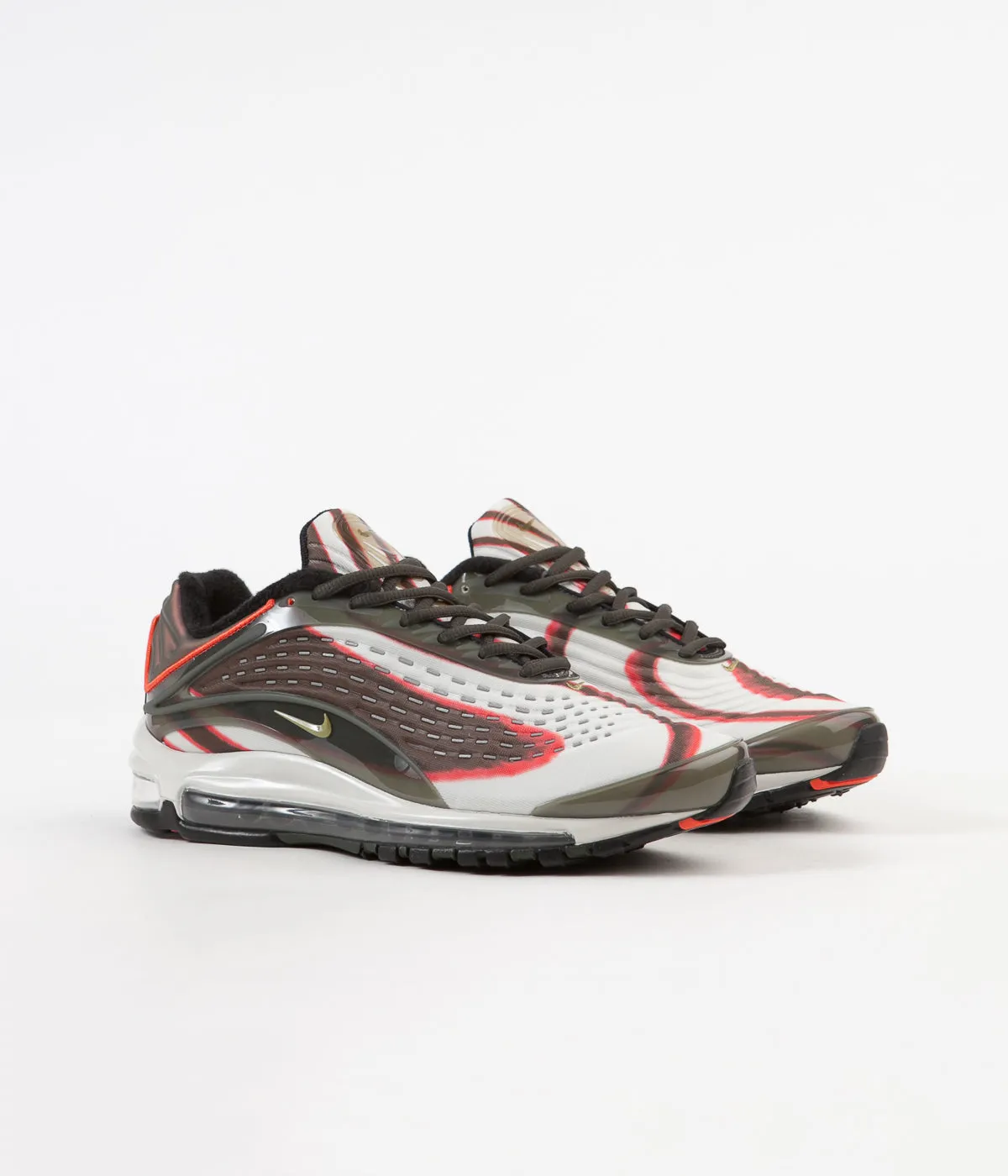 Nike Air Max Deluxe Shoes - Sequoia / Camper Green - Team Orange - Black