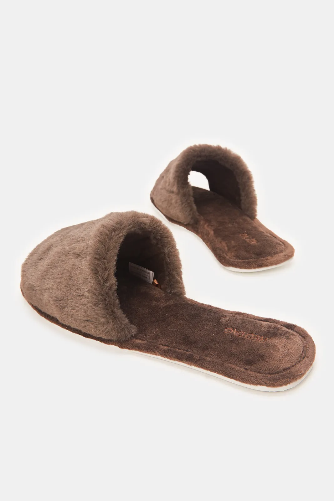 Women Brown Classic Slippers